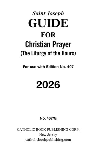 Christian Prayer Guide For 2026 (Large Type) - 407/G