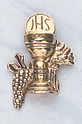 Gold Tone Chalice Pin - 4121