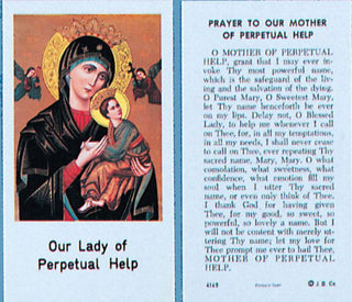 4149 Prayer to Our Mother of Perpetual Help