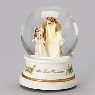 Jesus with Child Girl Glitterdome - 41509