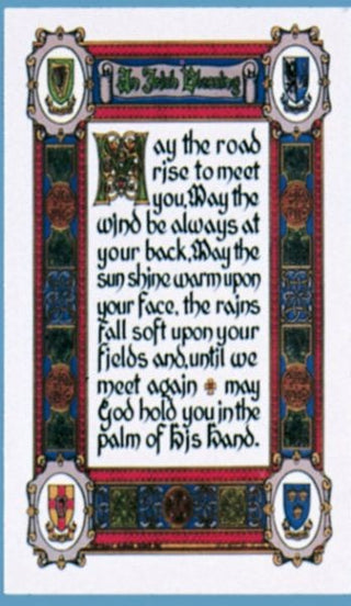 JB4268P Irish Blessing holy card HC