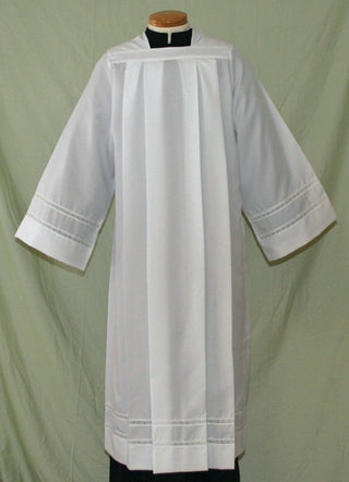 SILKY POPLIN LACE BANDS ALB - 4272-ALB