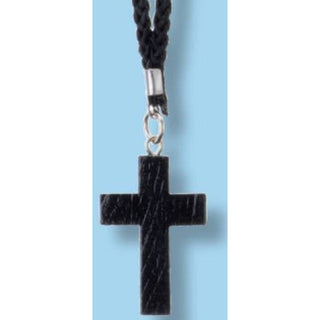 1.25" Dark Stained Cross, 30" Cord - 43-200-CD