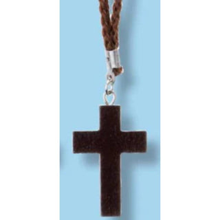 1.25" Medium Stained Cross, 30" Cord - 43-201-CD