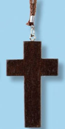 2.25" Medium Stained Cross, 30" Cord - 43-210-CD