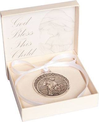4301 Personalizable Crib Medal - Manger Design