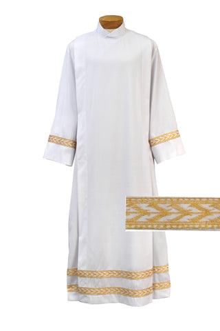 GOLD EMBROIDERED BAND ALB - 4340-ALB