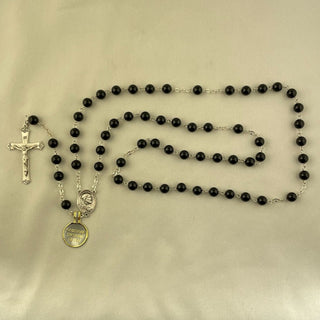 Round Onyx Gemstone Rosary (8mm) - 4436901G