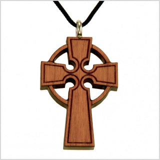 Wooden celtic cross Necklace - 45K