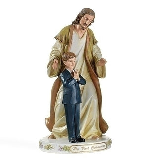 9.5" Jesus with Praying Boy Figure - 47745