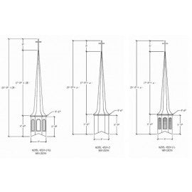 4824-O-L Steeple with Louvers