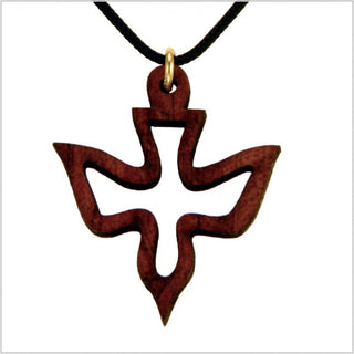 Wooden Holy Spirit Necklace - 48W