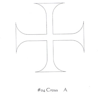 Scale Paten - 6"D - Design: 04/CROSS - ZEPPO-04/CROSS