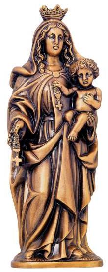 EMBLEM VIRGIN DEL ROSARIO 14 9/16"X5 1/2" - 5010