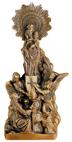 VIRGIN OF PILAR 18 1/8"X8 11/16" - 5033