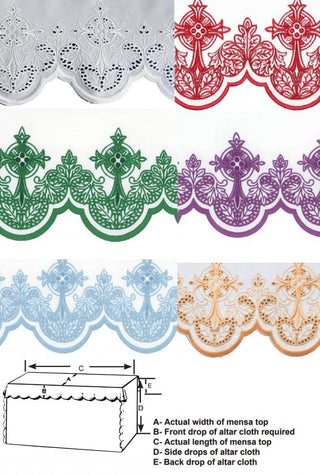 508 Embroidered Altar Cloth - GAI508