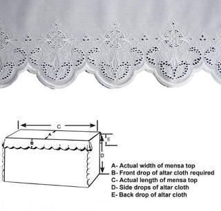 508 Embroidered Altar Cloth - GAI508