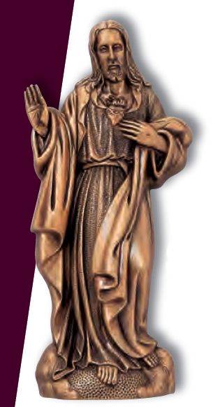 SACRED HEART OF JESUS WALL RELIEF 14 3/16"X6 11/16" - 5094