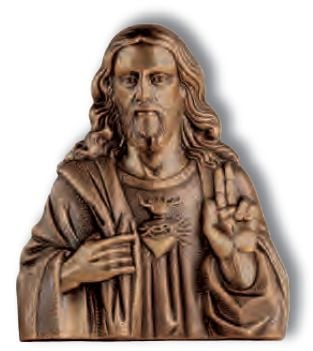 SACRED HEART OF JESUS WALL RELIEF 12 3/16"X10 7/16" - 5102