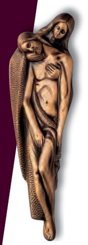 PIETA WALL RELIEF 15 3/4"X4 3/4"