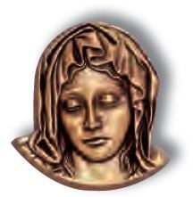 FACE OF VIRGIN WALL RELIEF 4 1/2"X4" - 5168