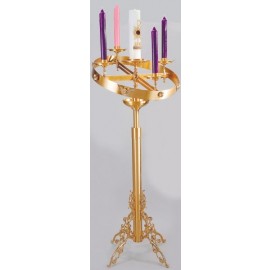 51FAW15 Advent Wreath with Adjustable Stand