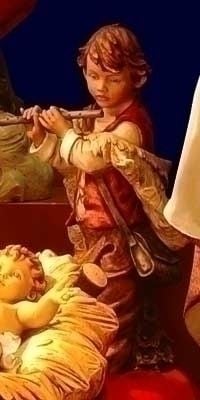 52365 50" MICHAEL BOY WITH FLUTE FIGURE