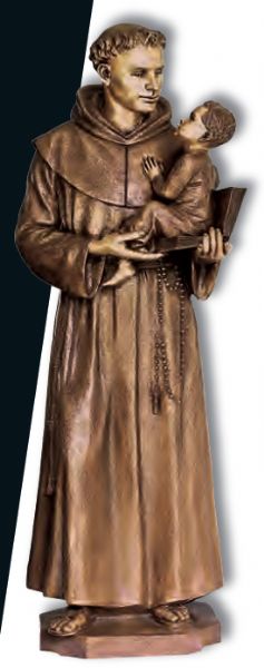 ST. ANTHONY EN BRONCE 175 CM. - 5239