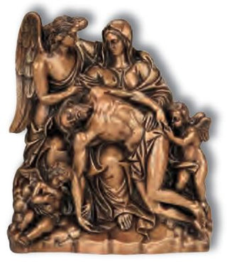PIEDAD F.CERA 34X29, AC.BRONCE - 5396