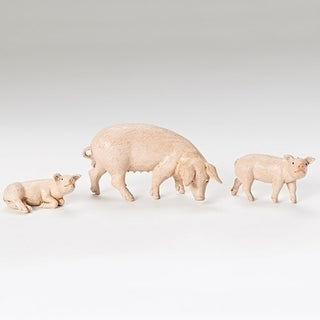 54081 - 5" PIG FAMILY NATIVITY