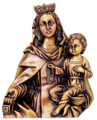 VIRGIN OF CARMEN WALL OF RELIEF 14 3/16"