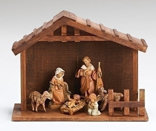 54780 - 6PC 5" Scale Nativity Set with Stable