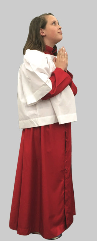 Red Server Cassock - Size 10 - 562R