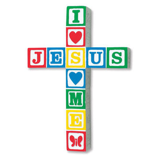 Jesus Loves Me Cross Primary Colors - 56605T