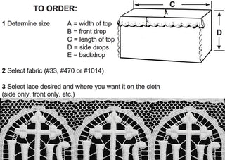 ALTAR CLOTH 6 1/2" WIDTH LACE INSERTION - 5751-LACE