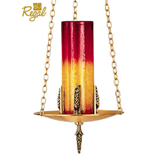 Hanging Sanctuary Lamp with 3' chain - Satin Finish - 57 HSL 57