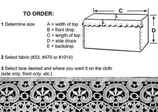 ALTAR CLOTH 6 1/2" WIDTH LACE EDGING - 5907-LACE