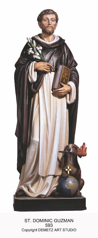 593 St Dominic Guzman Statue