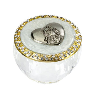 Communion Round Glass Box - 5990