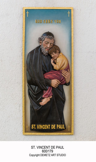St. Vincent De Paul High Relief 60" X 24" - 600-179