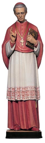 600-19 St John Neumann Statue - Wood Carved