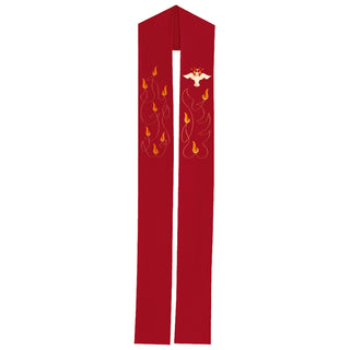 HOLY SPIRIT RED DEACON STOLE - HBR502