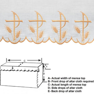 CHI-RHO ALTAR CLOTH - G-6027-6028-AC