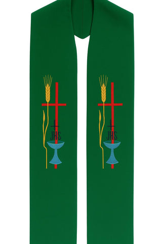WHEAT EUCHARIST STOLE - 60-61-STOLE