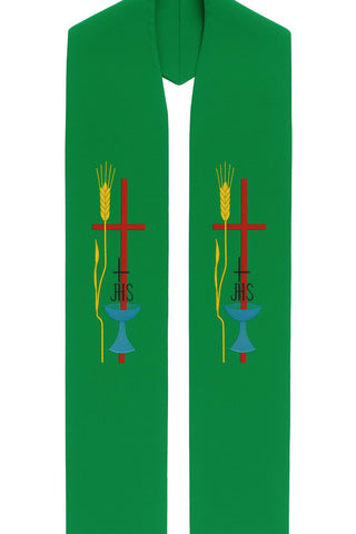 WHEAT EUCHARIST STOLE - 60-61-STOLE