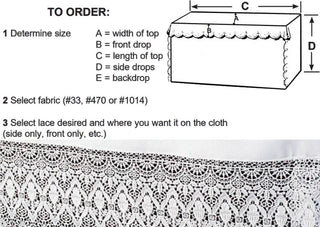 ALTAR CLOTH 9 1/2" WIDTH LACE EDGING - 6195-LACE
