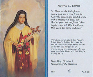 6212 Prayer to St. Theresa