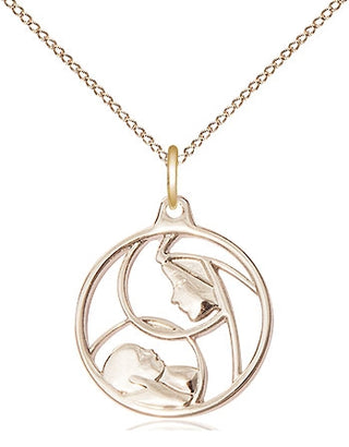 Madonna & Child 14kt Gold Filled Pendant - 6225GF/18GF