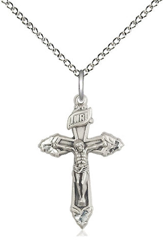 Crucifix Sterling Silver Pendant - 6262SS/18SS