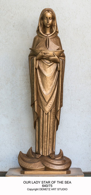 WOOD CARVED OUR LADY STAR OF